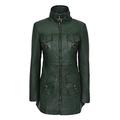 Smart Range Ladies Mistress 1310 Dark Green Gothic Style Fitted Real Lambskin Leather Jacket Coat (14)