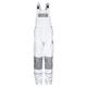 TMG® Work Bib and Brace Overall for Men, Work Dungarees with Knee Pad Pockets White W50 L31