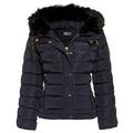 SS7 Women's Padded Winter Jacket, Sizes 8 to 16 (UK - 8, Navy)