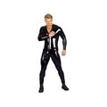 GGTBOUTIQUE Men Faux Leather Jumpsuit Medium Black