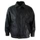 Infinity Mens Classic Bomber Black Nubuck Washed Brown Real Leather Jacket