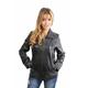Womens Classic Zip Up Real Leather Jacket Ladies Semi Fitted Lambskin Coat Julia Black (22)