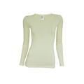 UTENOS Woman Merino Wool Ultra Soft Longsleeve Shirt Base Layer Made in EU (Ivory, M)