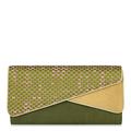 Ruby Shoo Women's Moss Green Sydney Envelope Clutch Bag