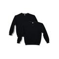 Fruit of the Loom Men's Crew Sweatshirt (2 Pack) - black - Large