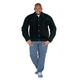 Duke Men's Kingsize Big & Tall Western Style Trucker Denim Jacket-Black-3XL