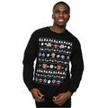 Disney Men's The Muppets Christmas Heads Sweatshirt X-Large Black