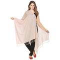 World of Shawls Exclusive 100% Kashmiri Fine Wool Pashmina Shawl Wrap Scarf (Baby Pink)