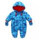 Baby Snowsuit Infant Hooded Romper Winter Jumpsuit Zipper Front (6-9 Months)