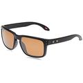 Oakley Men's Holbrook 9102D7 Sunglasses, Black (Matte Black), 55