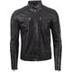 Aviatrix Men's Super Soft Real Leather Fashion Jacket with Side Detailing (VO3W) 4XL Black