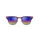 Ray-Ban RB3016 Clubmaster Sunglasses 49mm, Bordeaux/Red, 49