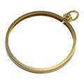 jewellerybox 9ct Gold Half Sovereign Pendant Holder Charm