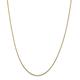 0.8mm 14ct Yellow Gold Lobster Claw Closure Sparkle Cut Quadra Wheat Chain Necklace Jewelry Gifts for Women - 61 Centimeters