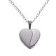 Alexander Castle 925 Sterling Silver Locket Necklace for Girls Children - 12mm x 12mm Small 2 Tone Heart Locket with 16" Silver Chain & Jewellery Gift Box