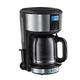 Russell Hobbs Coffee Machine [Digital Timer, Shower Head for Optimal Extraction & Aroma] Buckingham (Max 10 Cups, 1.25 L Glass Jug, Warming Plate, 1000 W) Filter Coffee Machine 20680-56