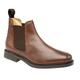 Mens Brown Roamers Leather Chelsea Boots Cushioned leather lining Brown Leather Mens UK 11 / EU 45