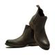 Mens ROAMERS Twin Gusset Brogue Ankle Boots - Tan Burnished Softie Leather, Mens UK 8 / EU 42