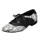 MINITOO Men's Leopard Snake Black Synthetic Ballroom Dance Shoes UK 9