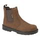 Grafters Mens Brown Leather Lightweight Safety Toe Cap Dealer Work Boots Sizes 8 9 10 11 12 13 14 15 16 (10)