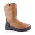 Tuffking 9050 S1P Mens Tan Fur Lined Steel Toe Cap Rigger Safety Boots Work Boot (7 UK)