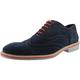 Mens Fashion Shoes Roamers Leather Shoes - Navy Real Suede, Mens UK 9 / EU 43