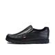 Kickers Men's Fragma Slip On Moc Toe Comfortable Leather Shoes, Black, 6.5 UK