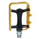 NC-17 Trekking pro pedals pro Aluminium Trekking Pedal/Mountain Bike Pedal/Bicycle MTB Pedal/with Reflectors/Ball bearing and Cr-Mo Axle/Weight: 251 g per Pair Multi-Coloured black/gold