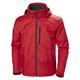Helly-Hansen Men's Crew Hooded Waterproof Windproof Breathable Rain Coat Jacket, 162 Red, Medium