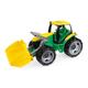 Lena Tractor with Front Loader (Large, Green/ Yellow)