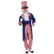 Uncle Sam Costume Large for Military Army War Fancy Dress