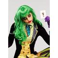 Womens The Joker Style Green Misfit Wig