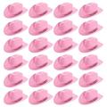 COWBOY HAT FANCY DRESS ACCESSORY - PINK STAR STUDDED COWBOY HAT COWGIRL HATS WILD WEST (PACK OF 24)