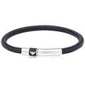 Emporio Armani Bracelet for Men , black Stainless Steel Bracelet, EGS1624001