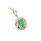 Peninsula Jewellery 9ct White Gold Celtic Emerald Pendant and chain
