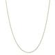 14ct Yellow Gold Polished .6mm Sparkle Cut Cable Chain Necklace Spring Ring Jewelry Gifts for Women - 51 Centimeters