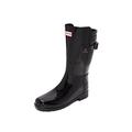 Hunter Women's Original Refined Short Gloss Wellington Boots, Black (Black), 8 UK