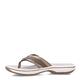 Clarks Women's Breeze Sea Flip Flop, New Pewter Synthetic, 5.5 UK M