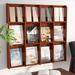 Rebrilliant Casas 12 Magazine/24 Brochure Wall Display Wood/Plastic in Brown | 36.75 H x 40 W x 3 D in | Wayfair REBR2861 39879306