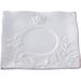 Ophelia & Co. Leaf Pattern Decorative Plate in White | 0.5 H x 8.5 W x 8.5 D in | Wayfair OPCO2505 39830369