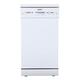 electriQ Freestanding Slimline Dishwasher - White