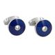 Sapphire Blue Cufflinks | 5 Year Warranty | Cufflinks Box Inc | Premium Cuff Links | Gift for Men | Groomsmen Gifts | Navy Cufflinks