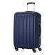 HAUPTSTADTKOFFER - SPREE - Hartschalen-Koffer Trolley Rollkoffer Reisekoffer, 4 Doppel-Rollen, 65 cm, 74 L, Dunkelblau