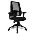 TOPSTAR | Bürodrehstuhl Lady SITNESS Deluxe | beweglich mit 7 Zonen | schwarz/schwarz