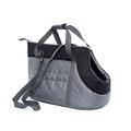 HobbyDog TORGZC6 Hundetasche Tragetasche Katzentasche, Größe 32 x 30 x 50 cm, grau/schwarz