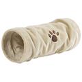 Beeztees 704791 Plusch Spieltunnel Crispy, beige