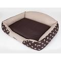 Hundebett Beige Krone XXL 110x85cm Königliche Serie