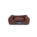 Scruffs 933593 Milan Memory Foam Box Bed, Chocolate, M