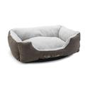 Beeztees 704813 Pluch Bett Cosy, 48 x 37 x 18 cm, taupe/grau