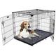 JEWETT CAMERON COMPANY Hundebox - Lucky Dog Kleine 2-türige Hundebox enthält Anti-Wackel-Stabilisatoren, abnehmbare Wanne mit Matte, Griff. Perfekt für Reisen & Hundetraining (91 L x 61 W x 69cm H)